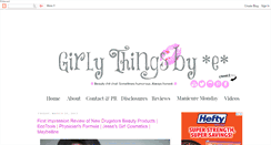 Desktop Screenshot of girlythingsbye.com